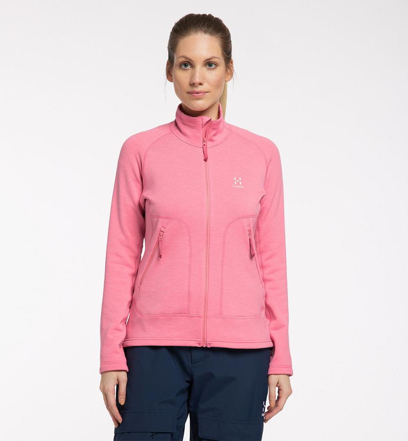 Haglöfs Womens Heron Fleece Pink New Zealand 30576QSTX